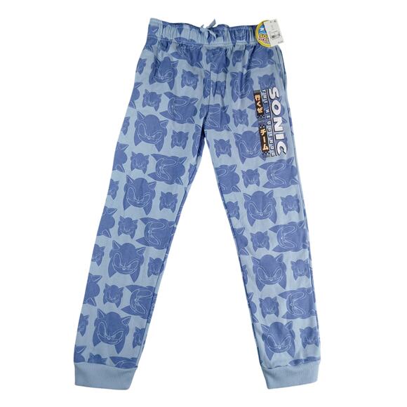 Sonic the Hedgehog Sweat Pants Boys Medium (8-10) Jogger Pattern NWT - Picture 1 of 9